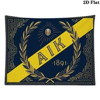 AIK Futbolo Sieninis Gobelenas Estetiškas Sienos Kabinamas Spausdintas Audinio Antklodė Dekoratyviniai Gobelenai Miegamajam Svetainei Namų Dekoras 100cm x 150cm