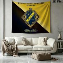 AIK Futbolo Sieninis Gobelenas Estetiškas Sienos Kabinamas Spausdintas Audinio Antklodė Dekoratyviniai Gobelenai Miegamajam Svetainei Namų Dekoras 130cm x 150cm