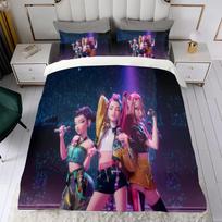 Mergaitės Dovana Vaikų Lovatiesės K-Pop Demono Medžiotojas Mikropluošto Antklodės Užvalkalas Miegamojo Dekoravimas Lovatiesių Komplektai Pagalvės Užvalkalų Rinkinys EU Single(135*200cm)3pcs white