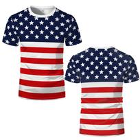 Retro Amerikos Vėliavos Stiliaus 3D Spausdinimo Marškinėliai Vasaros Erelio Širdies Grafinis Marškinėlis Gatvės Unisex Sportiniai Laisvalaikio Kvėpuojantys Trumpomis Rankovėmis M red