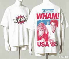 Wham T-shirt gerbėjų dovanai Vyrams Moterims Harajuku Dydis Oversize Unisex Trumpomis Rankovėmis Streetwear aukštos kokybės Poroms Klasikinis minkštas Retro Mada L red