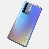Baterijos galinis dangtelis Xiaomi Mi 11T Pro 11T 5G, galinio korpuso keitimas su kameros objektyvu mėlyna