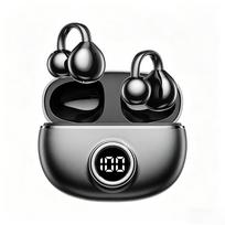 Xiaomi Clip-On Open Ear Bluetooth Earphones Ideal for Small Ears Wearers Digital Battery Long Playtime Wireless Headset with Mic juoda