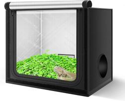 MELONFARM 24 x16 x24  Grow Tent, Double Transparent Viewing Door Indoor Grow Tent, Growing Tent with High Reflective Mylar & Flo United States white