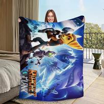 Žaidimas R-Ratchet And C-Clank Rift Antklodė Odai draugiškas komfortas šilta minkšta pliušinė antklodė tinka sofa svetainė biuras miegamasis 75x90cm black