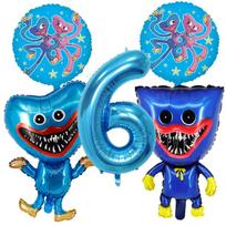 Žaidimo Huggy Wuggy Skaičių Balionai Dekoracija Poppy Playtime Gimtadienio Šventė Balionų Rinkinys Kūdikio Maudynių Animacinis Apvalus Folijos Balionas