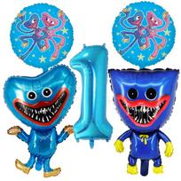 Žaidimo Huggy Wuggy Skaičių Balionai Dekoracija Poppy Playtime Gimtadienio Šventė Balionų Rinkinys Kūdikio Maudynių Animacinis Apvalus Folijos Balionas