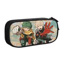 My Hero Academia Bakugo Pencil Cases Lovely  Pen Bag Kids Students School Cosmetic Pencilcases 21x10.5x5cm gray