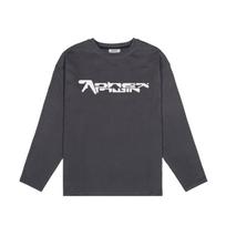 Punk Aphex Twin spausdinti marškinėliai Oversize Hip Hop vyriški gatvės drabužiai Harajuku marškinėliai Goth rudens viršutiniai drabužiai ilgomis rankovėmis Y2k S white