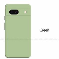 „Google Pixel 8A Case“ „Google Pixel 8A 7A 7A 7 8 Pro Cover Luxury“ originalus TPU smūgiams atsparus skysto silikono apsauginis dėklas Pixel 7 Pro žalia