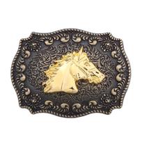 Men Fashion Belt Buckle Multiple Color Metal Carved Teens Rock Waist Belt Buckle beige