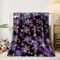 Spalvoti, irizuojantys snaigės, išbarstytos ant tamsaus fono. visiems metų laikams skirta pietų pertraukos užtiesalo dovana 80cm x 120cm black