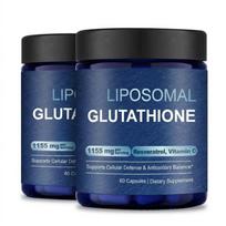 Liposominis glutationas 1155 mg porcijoje Maisto papildas su resveratroliu ir vitaminu C – Ląstelių apsauga ir antioksidacinė parama (60 kapsulių) 2pack