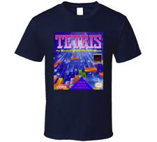 Tetris Nes Video Game Cover T Shirt XXXL blue