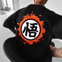 New Dragon Ball Anime Son Goku Printed T shirt Men's and Women's T shirt Men's Top Sports T shirt Men's T shirt Harajuku Y2K Tee 120 white