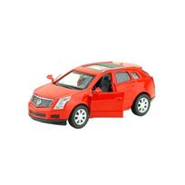 1/43 Cadillac SRX SUV Diecast Metal Toy Car Model for Children Pull Back Vehicle Miniature Collection Gift Kid Boy Match Box raudona