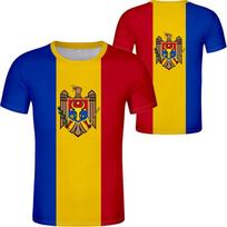3D Spausdintas Moldovos Vėliavos Grafinis T-shirt Vasarinis Trumpomis Rankovėmis Oversized Marškinėliai Viršus Moldovos Respublikos Nacionalinės Vėliavos Spausdinimo T-shirt Vyrams XL yellow
