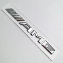 3D ABS Car AMG Emblem Rear Trunk Badge Decal Sticker For Mercedes Benz W204 W205 W203 W211 W212 W213 W201 W210 W124 W126 W140 BA1 gray