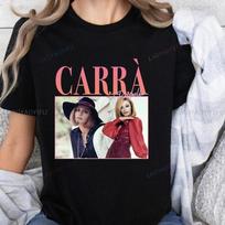 RAFFAELLA CARRA Italian Song Print T-shirt RAFFAELLA CARRA Trend Short Sleeve Unisex Shirt Grap XXXXL black