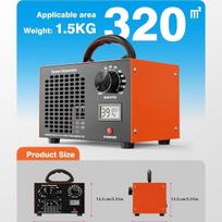 220V Home Ozone Generator: European Standard, Eliminates Formaldehyde, Deodorizes Spaces, Removes Odors, New Model 10000mg EU 10g