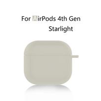 For Apple AirPods 4 New Case Liquid Silicone Earphone Protective Case for Airpods 4th Generation Wireless Bluetooth Cover For AirPods 4 gray