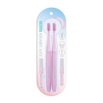 4Pcs Soft Bristle Interdental Brush Set Adult Dental Braces Cleaning Tools for Sensitive Gums Oral Care A2 white