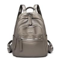 Schoolbag Casual Fashion Backpack Double Shoulder Bag Fashion Double Shoulder Bag pilka