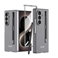 Su rašiklio laikikliu Samsung Galaxy Z Fold 8 Ultra dėklas Apsauginis su priekine plėvele Metalinis pojūtis Mobiliojo telefono galinis dangtelis Galaxy Z Fold 8 Ultra gray