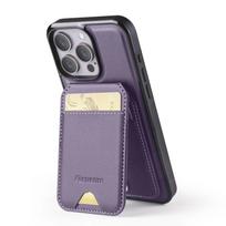 2 in 1 Detachable Card Solt Wallet Leather Magntic Wireless Charging Case For iPhone 16 Pro Max 15 14 Plus 13 12 11 SE2022 Cover For iPhone 13Mini violetinė