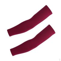Silikoninės neslystančios ledo šilko rankovės rankoms krepšiniui, dviračių sportui, lauko sportui, apsaugai nuo saulės M Armijos L Red Violet brown