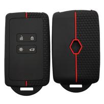 Silicone Car Key Cover For Captur Koleos Kadjar Arkana Megane Dacia Duster Sandero Stepway Smart Remote Control Fob Case black