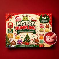 Christmas Dumpling Advent Calendar 24 Days Countdown Squishy Stress Relief Squeeze Fidget Surprise Christmas Gift black