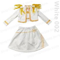 2025 filmo Rumi Mira Zoey White Cosplay kostiumas mergaitei Helovino karnavalui K-Pop Medžiotojos Merginų Grupės Idolo Spausdintas Persirengimo Apranga 130 CM white