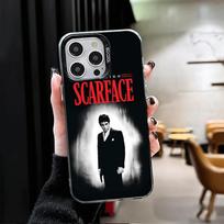 Scarface 1983 Al Pacino Minkštas telefono dėklas, skirtas iPhone 15 16 17 Pro Max 17Air 16E 14 Plus 13 12 Mini, Atsparus smūgiams dangtelis, Galinis korpusas iPhone 13