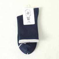 Men's Antibacterial Cotton Socks: Seamless, Sweat-Absorbing, Odor-Resistant for Casual or Business Wear in Autumn/Winter. tamsiai mėlyna
