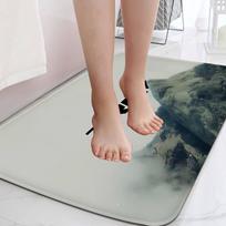 T-TrekS LOGO Floor Carpet Nordic Style Home Doormat Bathroom-Toilet Mats Bedroom Hotel Decor Mat 40cm x 60cm gray