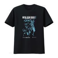 Metal Gear Solid 2 T Shirt Vintage Washed Soft Stylish Fashion Streetwear Top For Everyday Wear Breathable Graphic Slightly 4XL black