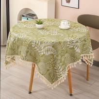 Stylish Tablecloths, Minimalist Dining Tablecloths, Stain-Resistant “Dopamine” Coffee Table Cloths, Warm Camping Table Covers 58*58cm beige