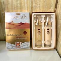 Peilan Shilu Camel Milk Lotion & Cream Set with Caviar Toner & Emulsion - 2-Piece Moisturizing and Hydrating Set Camel Milk Set beige