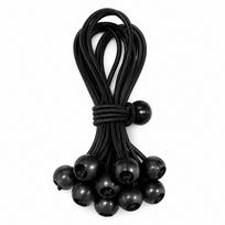 Outdoor Elastic Ball Rope Bungee Cords Portable Tent Fixing Tarpaulin Awning Canopy Heavy Duty Tarp Tie Down for Shelter Cargo black