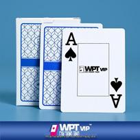 WPT Texas Hold'em Didelių raidžių PVC žaidimo kortos su storu audiniu ir smulkiu smėlio raštu. gray