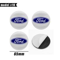4 vnt. Automobilio rato centrinio dangtelio lipdukai Ženklelis Logotipas Emblema Lipdukas Priedai Ford Focus Fiesta EcoSport ESCORT Mondeo Mustang sow2 white