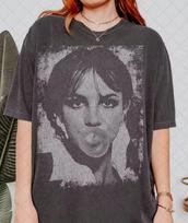 Britney Spears kramtomosios gumos baliono retro marškinėliai, Retro Britney Spears marškinėliai, Unisex marškinėliai M gray