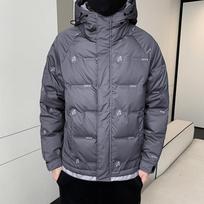 Men's down jacket winter new Korean version trend youth fashion casual hooded warm windproof white duck down jacket XXXL