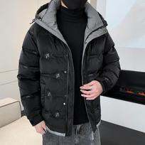 Men's down jacket winter new Korean version trend youth fashion casual hooded warm windproof white duck down jacket XXXXL