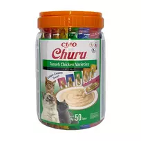 INABA Churu Varieties Chicken and tuna - skanėstas katėms - 50 x 14g