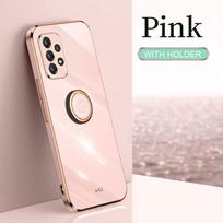 Prabangus žiedo laikiklio dėklas, skirtas Samsung Galaxy A13 A53 A33 A73 A23 A32 A52s A72 4g 5g 2022 padengtas silikoninis dangtelis A 13 53 52 33 73 A52 (4G 5G)