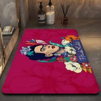 F-Frida K-Kahloes Stačiakampis neslystantis namų minkštas vonios kilimėlis priekinėms durims vidinis lauko kilimėlis sveikinimo durų kilimėlis 60cm x 90cm