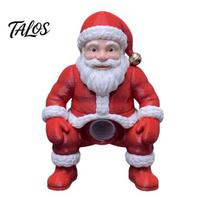 PLA Plastic Toothpaste Holder Funny Santa Claus Squeezer, 3D Printed Novelty Desktop Accessory Christmas Bathroom Dispenser, Fits Most Standard Tubes 1pc gray