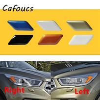 Cafoucs Automobilio Priekinio Žibinto Plovimo Purkštuko Dangtelis Ford Kuga 2017 2018 2019 unpainted Left white